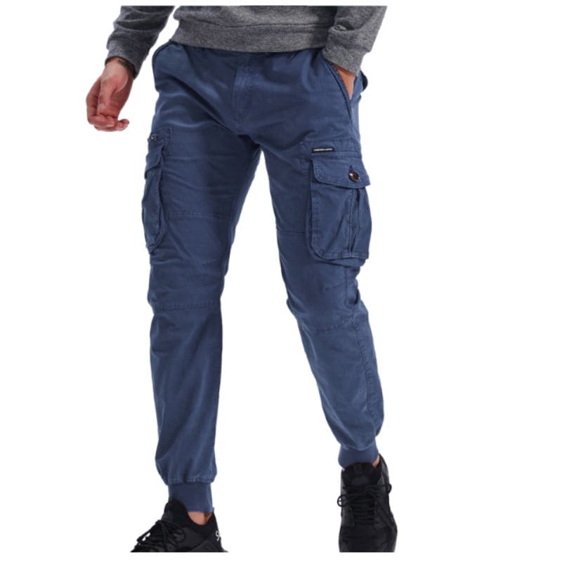 Herren Cargo-Hose Bequem Modern Grün