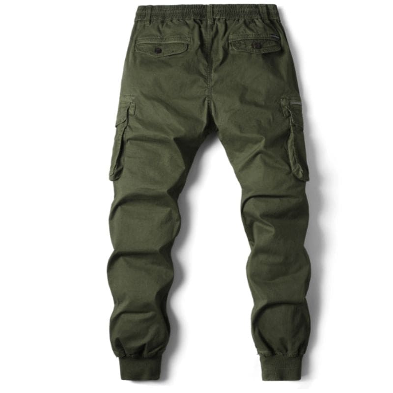 Herren Cargo-Hose Bequem Modern Grün