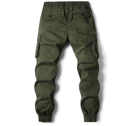 Herren Cargo-Hose Bequem Modern Grün