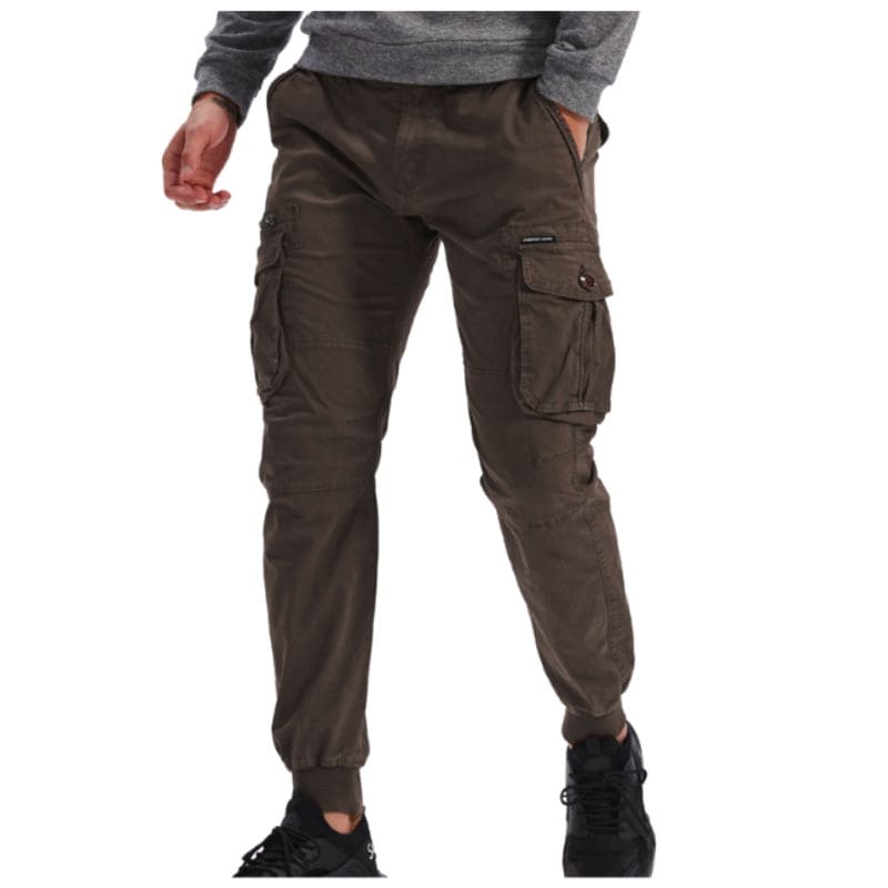 Herren Cargo-Hose Bequem Modern Grün