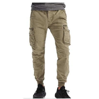 Herren Cargo-Hose Bequem Modern Grün
