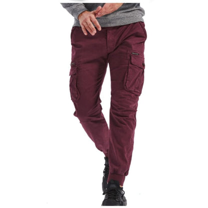 Herren Cargo-Hose Bequem Modern Grün