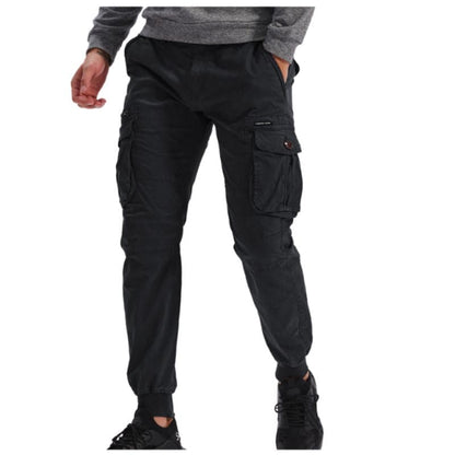 Herren Cargo-Hose Bequem Modern Grün