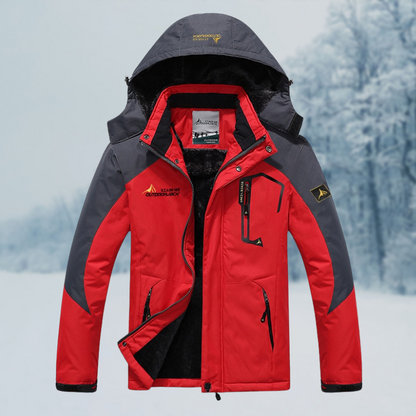Herren Winterjacke Winddicht Wasserdicht Isoliert