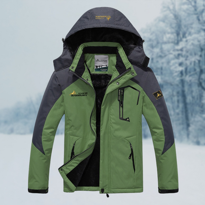 Herren Winterjacke Winddicht Wasserdicht Isoliert