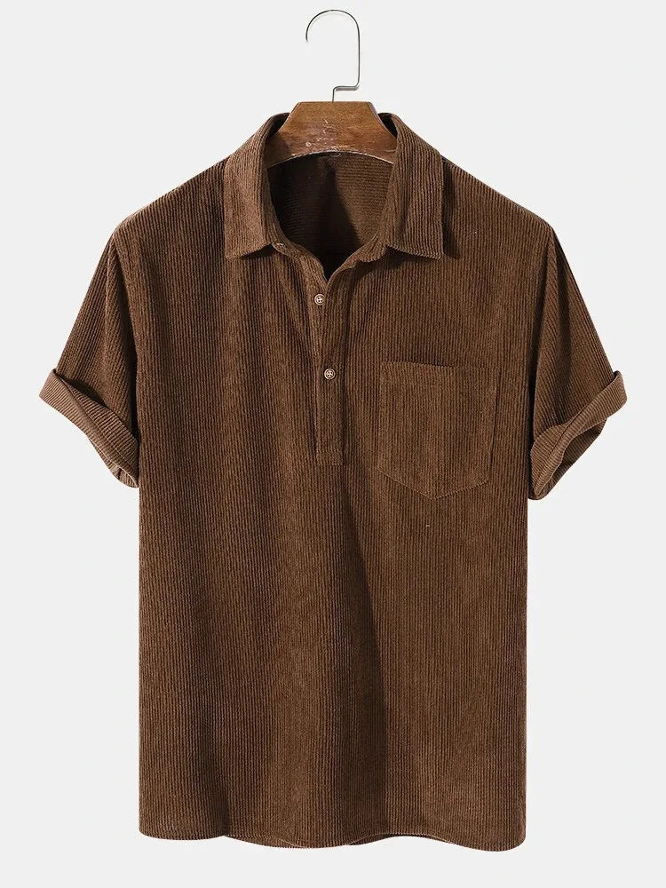 Herren Polohemd Kurzarm Lockere Passform Sommer - BerlinGlamour