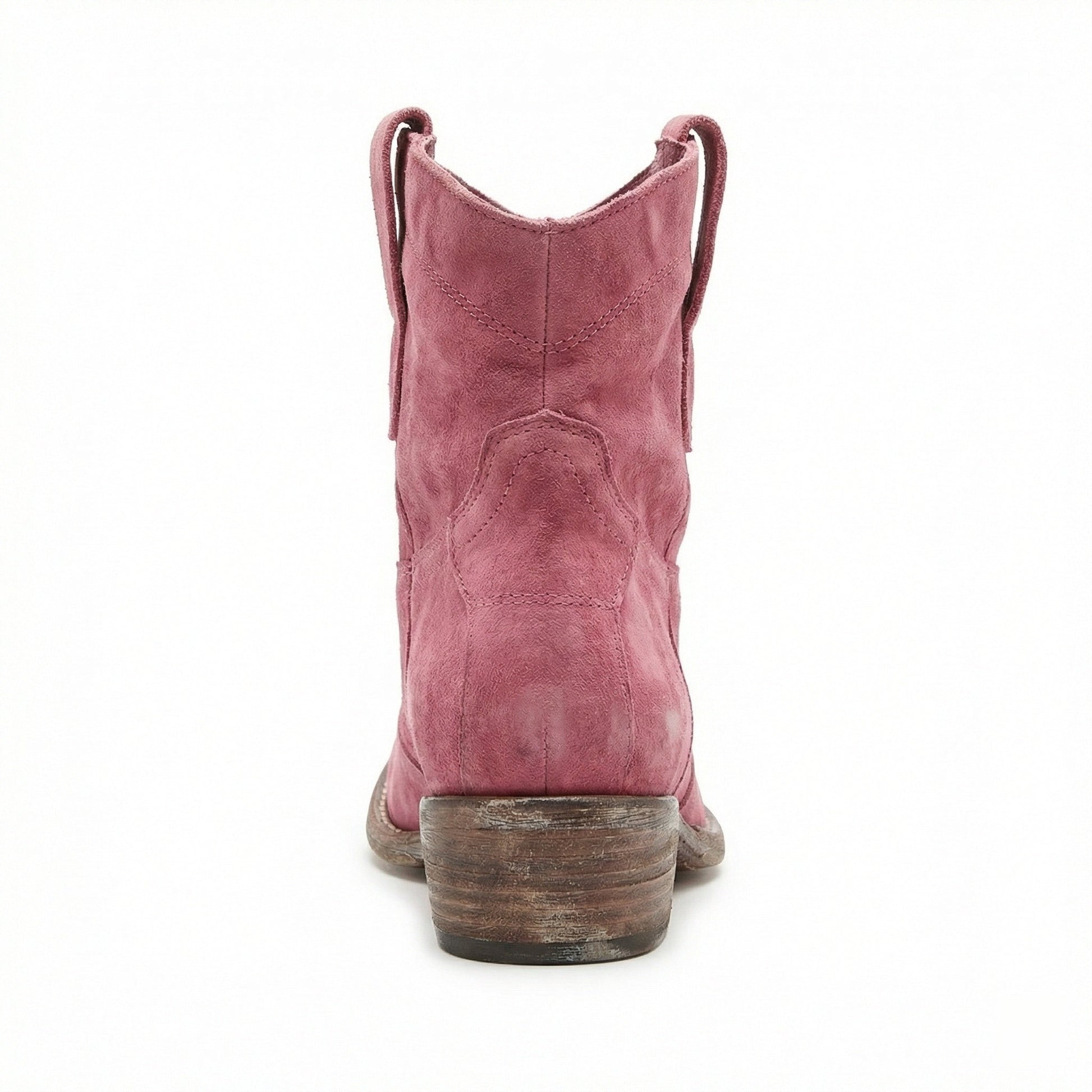 Western Stiefel Damen Kurz Wildleder Knöchelstiefel - BerlinGlamour
