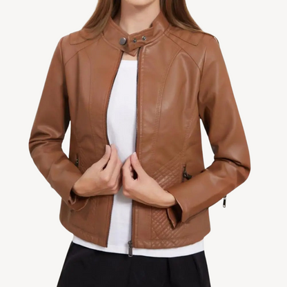 Kunstlederjacke für Damen 1