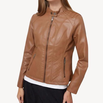 Kunstlederjacke für Damen 2