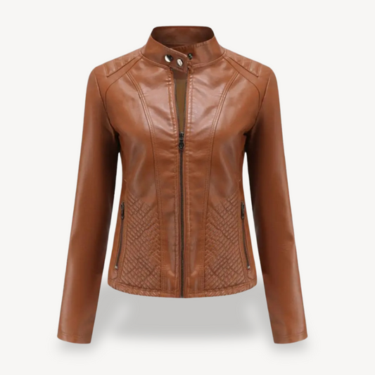 Kunstlederjacke für Damen | Loravelle 0