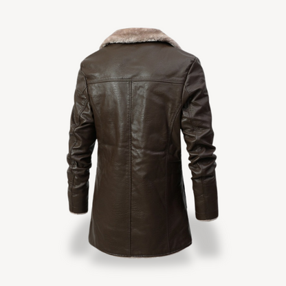 Kunstpelz-Lederjacke Herren | Loravelle 2
