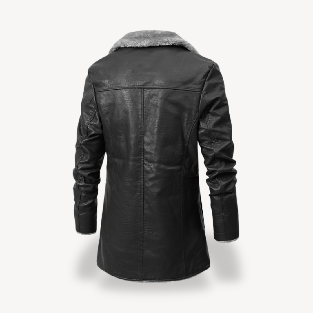 Kunstpelz-Lederjacke Herren | Loravelle 4