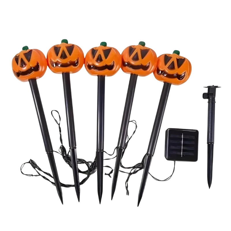 Halloween Kürbislichter Solar LED Gartenlampen Draußen - BerlinGlamour