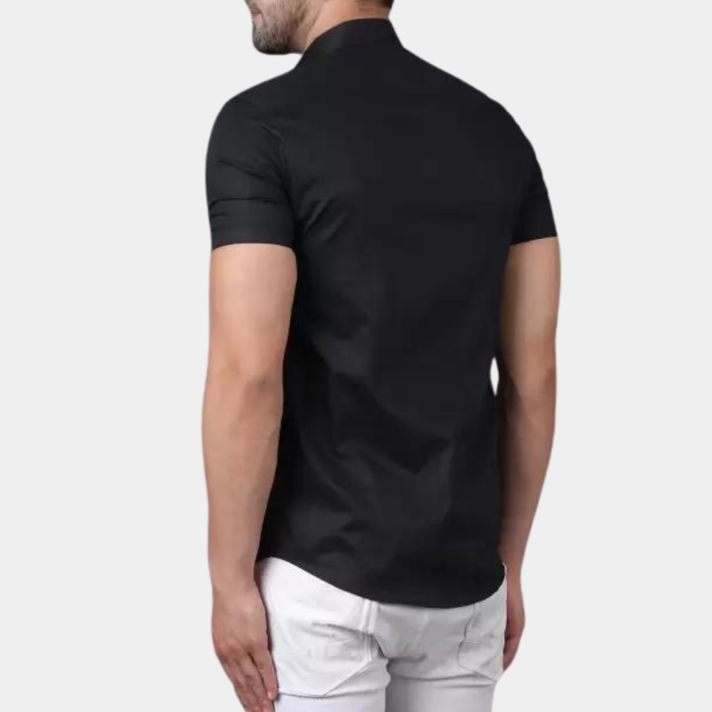 Kurzarmhemd - Kragen - Sommer - Hemd zum Knöpfen - Herrenhemd-Chaps Herrenmode