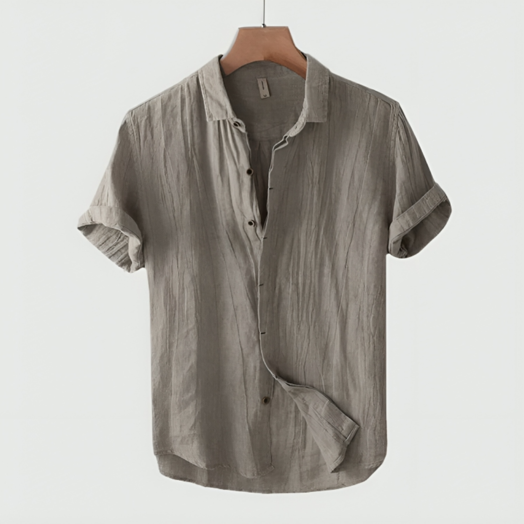 Leichtes Herrenhemd Kurzarm Button Down - BerlinGlamour