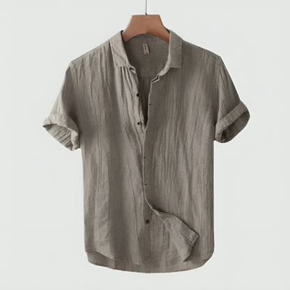 Leichtes Herrenhemd Kurzarm Button Down - BerlinGlamour