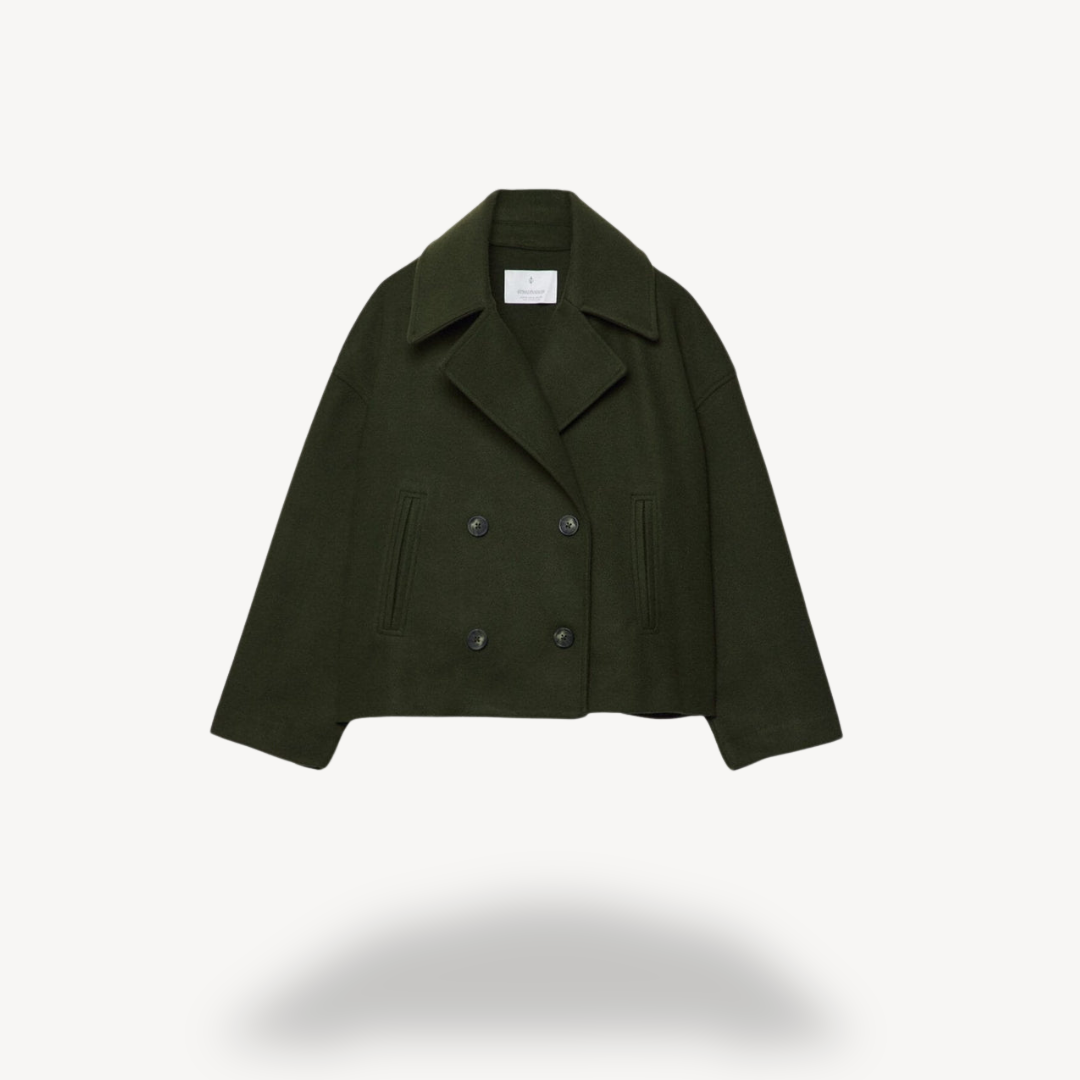 Kurzer Woll-Peacoat für Damen | Loravelle 5