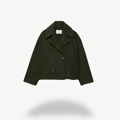 Kurzer Woll-Peacoat für Damen | Loravelle 5