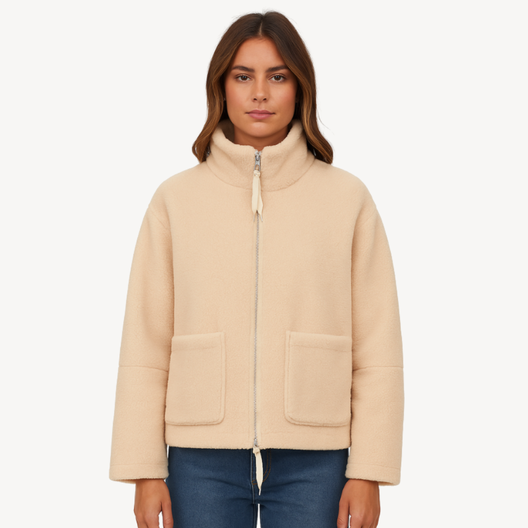 Kuschelige Fleecejacke mit Reißverschluss für Damen | Loravelle 1