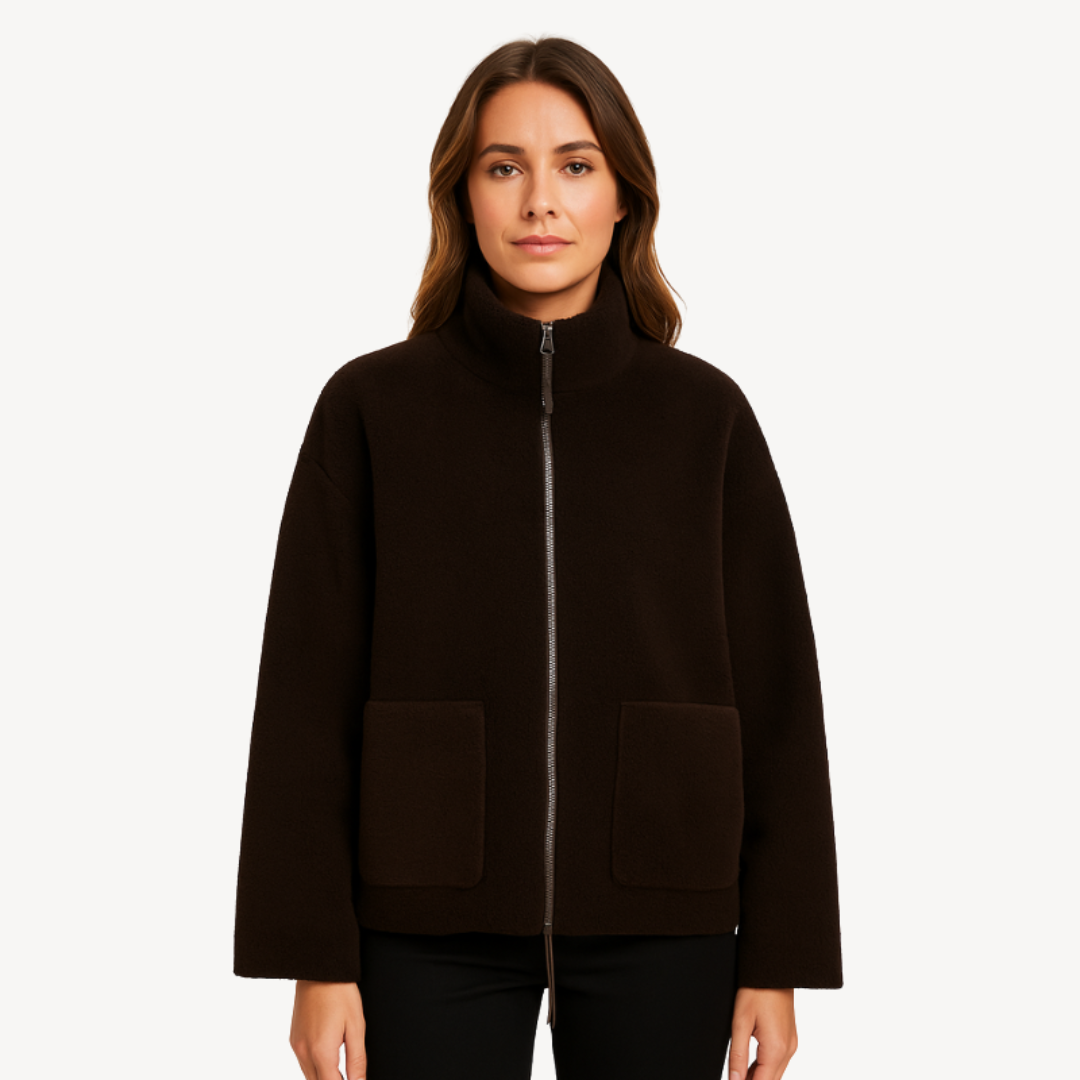 Kuschelige Fleecejacke mit Reißverschluss für Damen | Loravelle 3