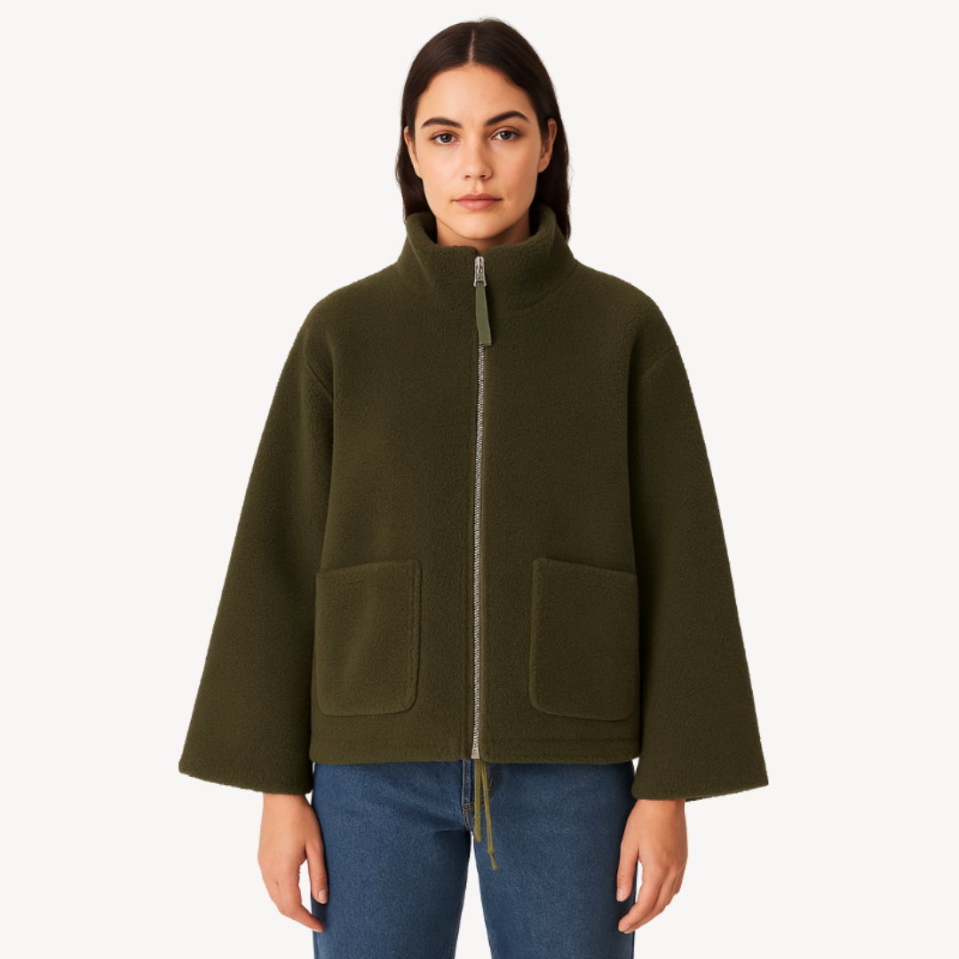 Kuschelige Fleecejacke mit Reißverschluss für Damen | Loravelle 4