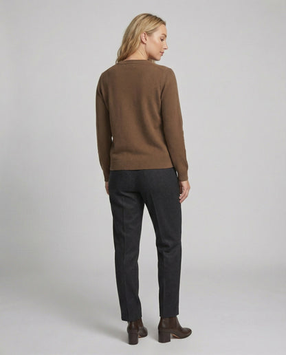 Damen Pullover Langarm Weich Plus Size Kuschelig