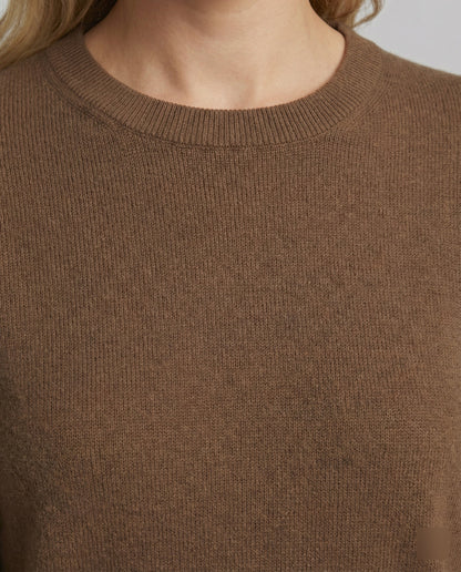 Damen Pullover Langarm Weich Plus Size Kuschelig