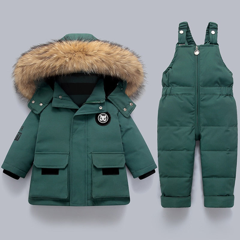 Kinder Mantel Overall Warm Winter
