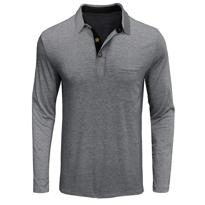 Herren Langarmhemd Klassisch Slim Fit