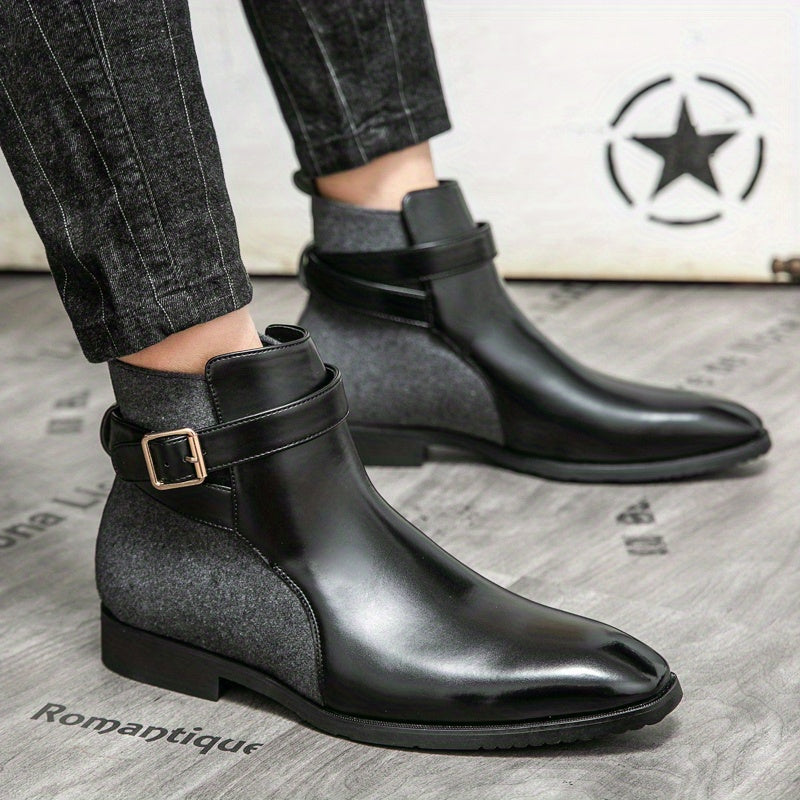 Leder Stiefel Herren Handgefertigt Echtleder Schwarz
