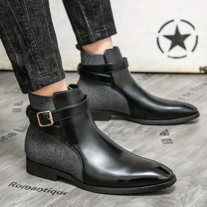 Leder Stiefel Herren Handgefertigt Echtleder Schwarz
