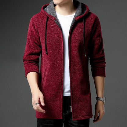 Herren Strickjacke Warm Fleecefutter Winter