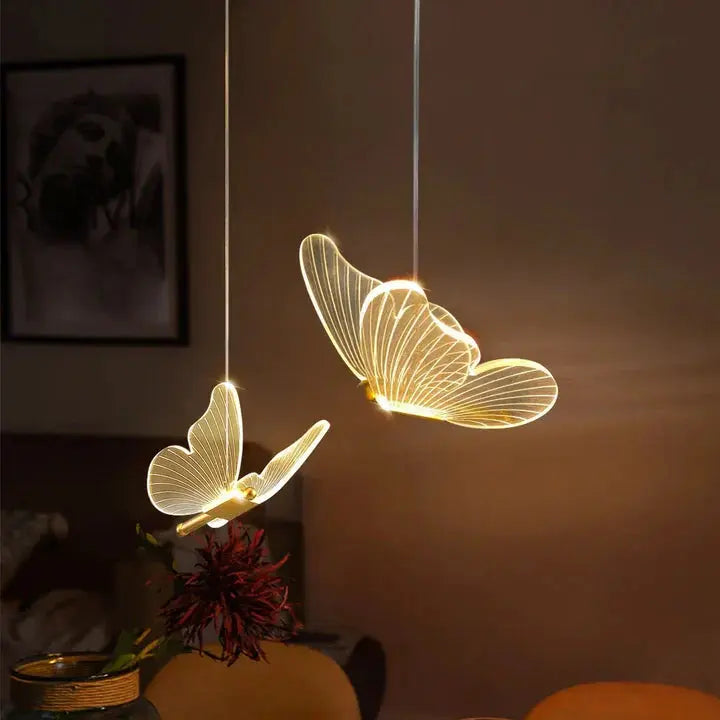 LED Pendelleuchte Schmetterling Dekor Modern - BerlinGlamour
