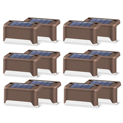 Solar Gartenleuchte Set 12-teilig Wasserdicht LED Außenlicht Warmweiß
