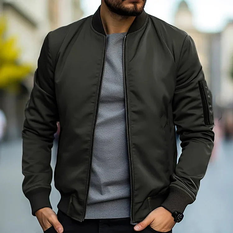 Herren Bomberjacke Leicht Modern Sportlich