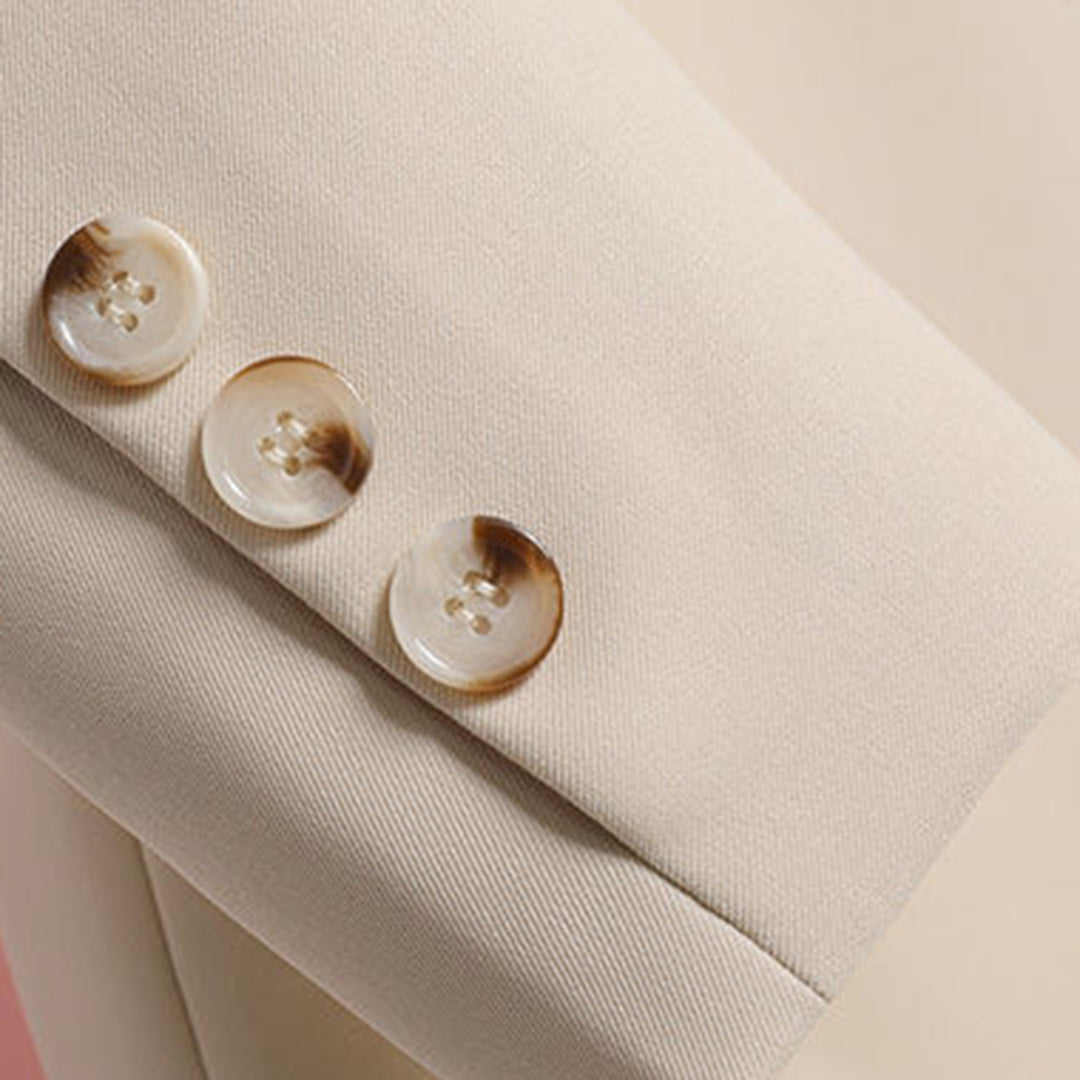 Eleganter Damen Blazer Lang mit Gürtel Herbst