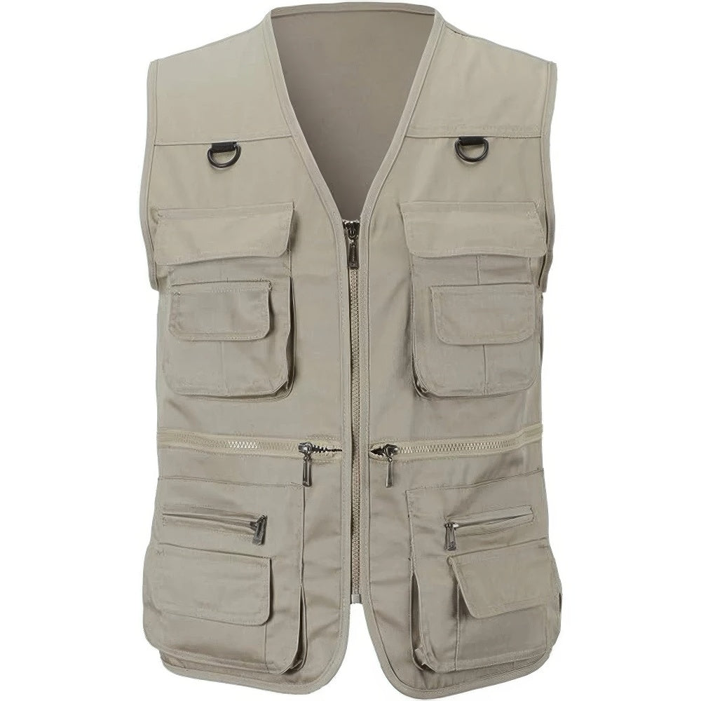 Wanderweste Herren Outdoor Funktionale Taschen