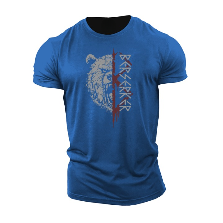Herren T-Shirt Kurzarm Baumwolle Leicht Modern