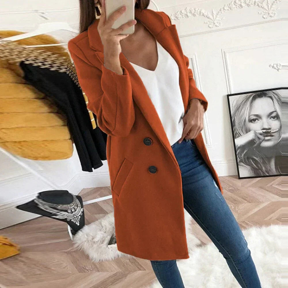 Langmantel Damen Modern Vielfältige Farben