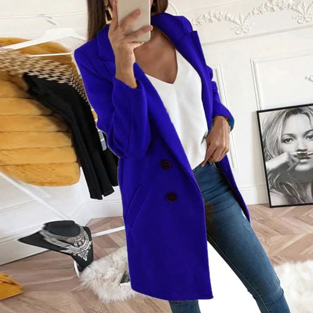 Langmantel Damen Modern Vielfältige Farben