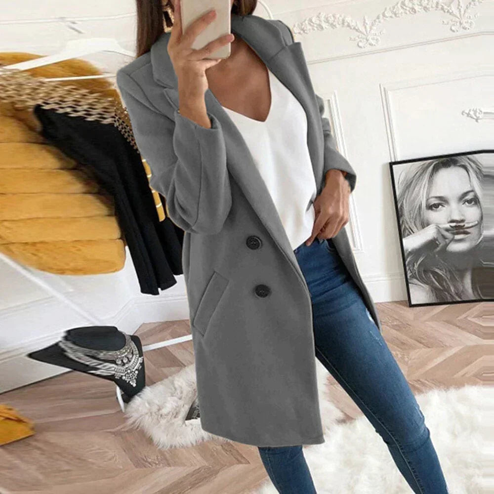 Eleganter Trenchcoat Damen Mantel Wasserabweisend Modern
