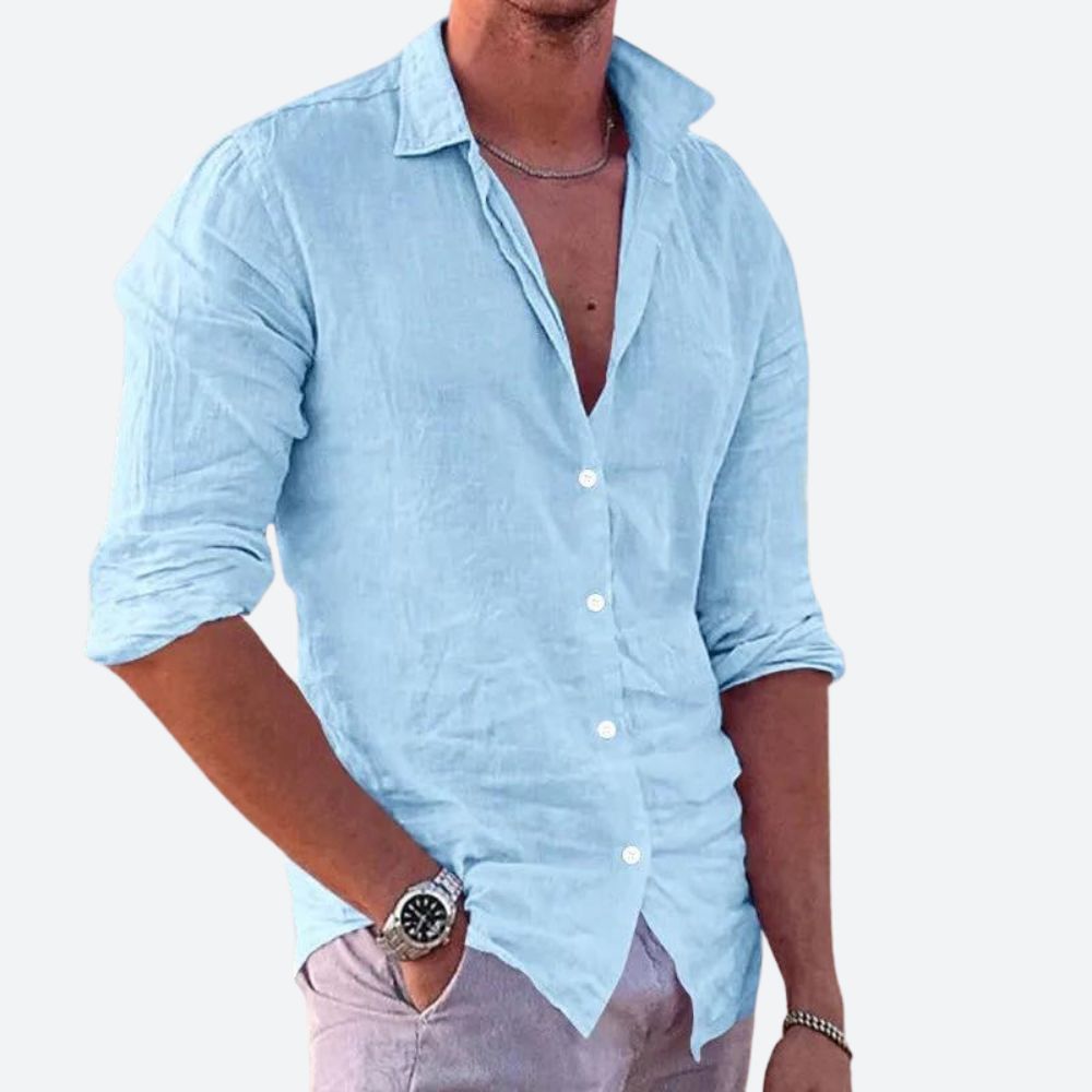 Leinen Hemd Herren Bequem Sommer - BerlinGlamour
