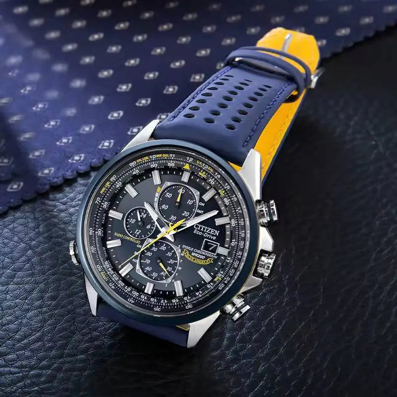 Herrenuhr Quarz Armbanduhr Elegante Ledergurt