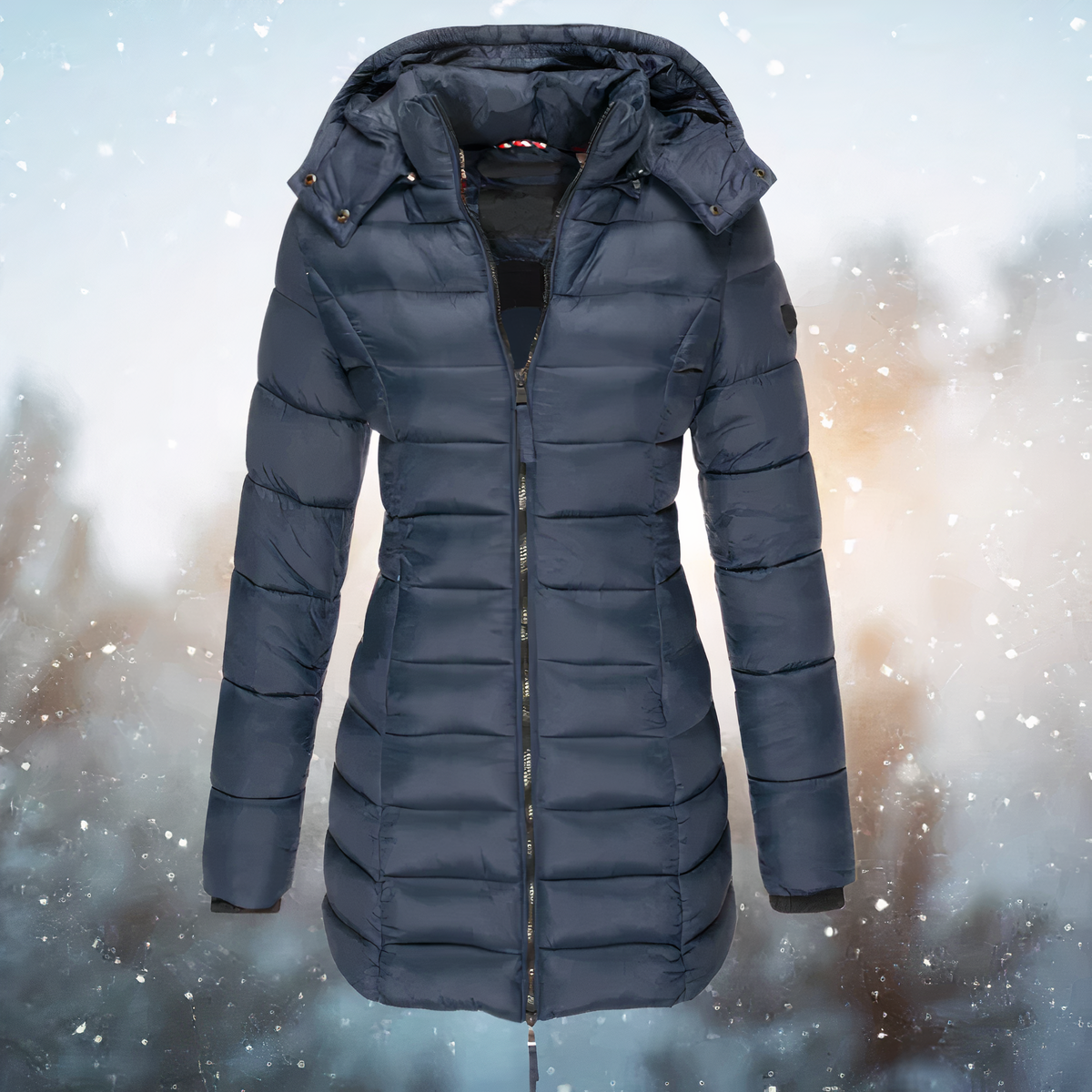 Damen Wintermantel Puffer Tailliert Warm - BerlinGlamour