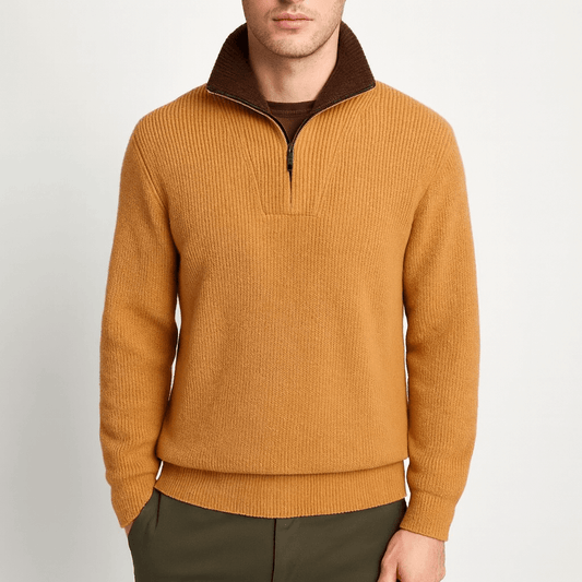 LUXEOUTFIT | Alpiner Pullover mit Viertelreißverschluss 0