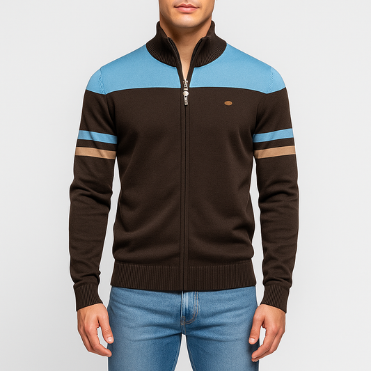LUXEOUTFIT | Atlas Retro-Bomberjacke mit Streifen 0