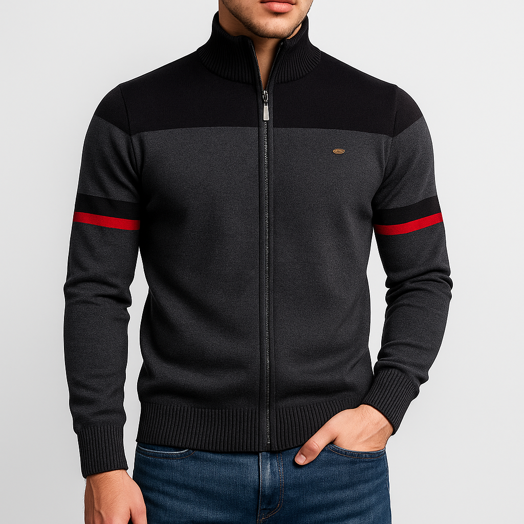 LUXEOUTFIT | Atlas Retro-Bomberjacke mit Streifen 2
