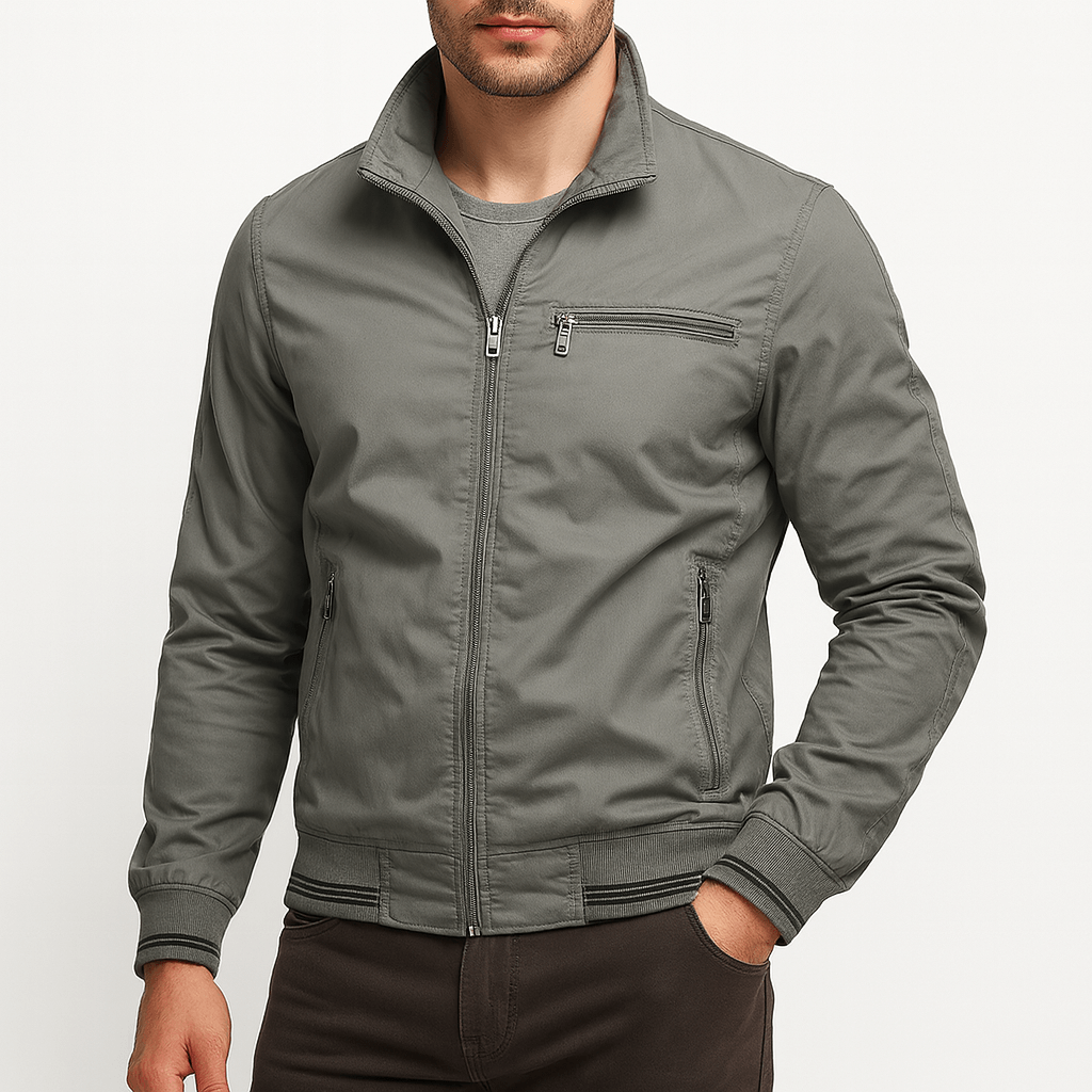 LUXEOUTFIT | Baumwolljacke mit Reißverschluss 2