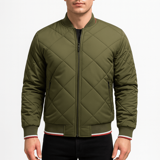 LUXEOUTFIT | Bomberjacke mit Rautensteppung 0
