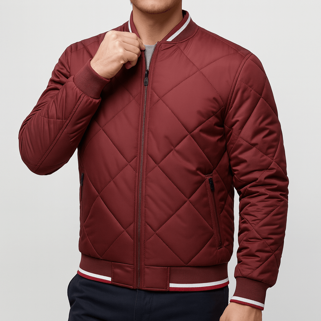 LUXEOUTFIT | Bomberjacke mit Rautensteppung 1